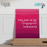 Thoughts | Wooden Plaque